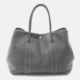 Hermes Garden Party Gray Ardoise Negonda Leather K Tote PM 1210515