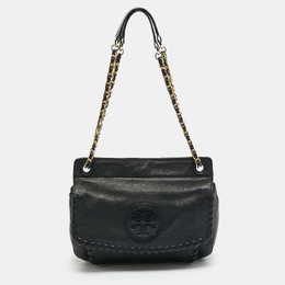 Tory Burch Black Leather Chelsea Shoulder Bag 1209928