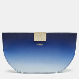 Burberry Blue Ombre Leather Olympia Clutch 1210256