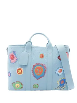 Louis Vuitton 2021-2025 Yayoi Kusama Monogram Taurillon Weekend Tote satchel 32020637