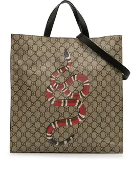 Gucci 2016-2025 GG Supreme Kingsnake Tote satchel 32016694