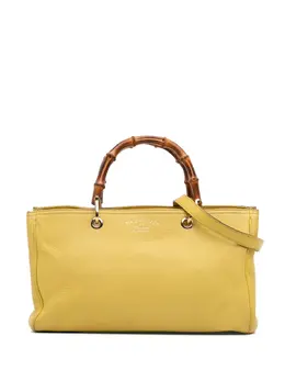 Gucci 2016-2025 Medium Calfskin Bamboo Shopper satchel 32016724