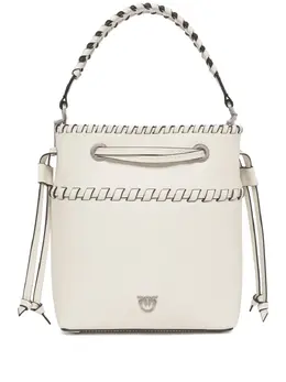 Pinko braided-handle bucket bag 30378682