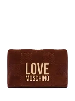 Love Moschino logo-plaque chain crossbody bag 31027398