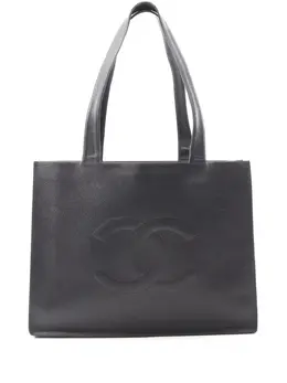 Chanel 1997-1999 CC Caviar tote bag 32027521