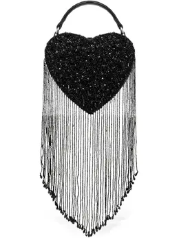 Moschino heart-shaped beaded tote bag 30908054