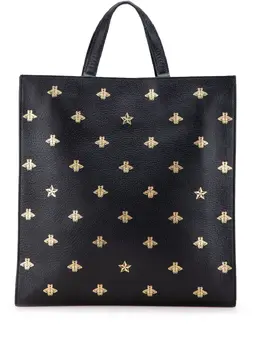 Gucci 2000-2015 Grained Calfskin Bee Star Vertical Tote satchel 32027627