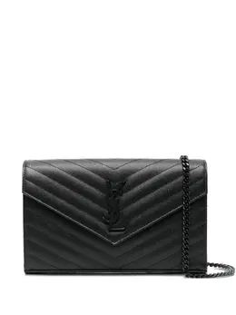 Saint Laurent Classic Cassandre chain quilted-leather clutch 32006374