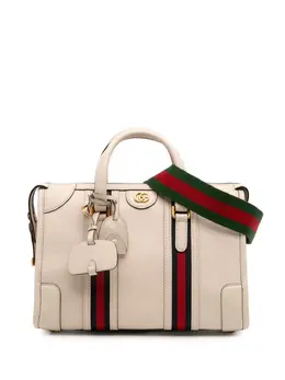 Gucci 2016-2025 Medium Calfskin Web Bauletto Top Handle Bag satchel 32025782