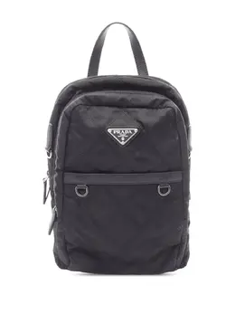 Prada 2013-2025 Saffiano Trimmed Impuntu Tessuto backpack 32020639