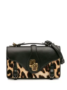 Bottega Veneta 2012-2025 Calfskin and Leopard Print Pony Hair City Knot shoulder bag 32017035