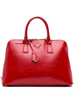Prada 2013-2025 Large Saffiano Vernice Promenade satchel 32013748