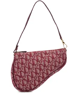Christian Dior 2002 Mini Diorissimo Canvas Saddle Pochette shoulder bag 32026698