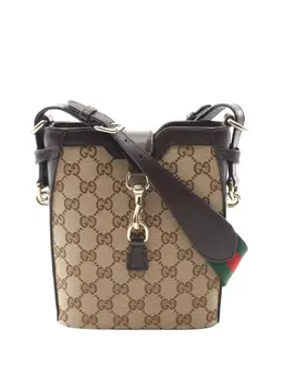 Gucci 2000-2015 Mini GG Canvas Web bucket bag 32006913