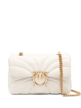 Pinko quilted bird-embellished shoulder bag 31864980