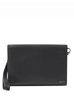 Gucci 2016-2025 Small Leather Logo Pouch clutch bag 32019986