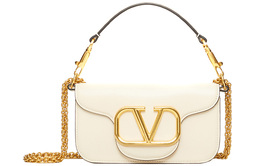 Valentino Сумка-багет Locò из телячьей кожи, через плечо, подмышечная сумка, мини, женская, прозрачно-белая w2b0k53zxli16