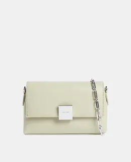 Сумка-бандо с цепочкой Calvin Klein, зеленый a53428929 | verde