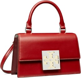 Миниатюрная сумка Bon Bon в стиле колор-блок с верхней ручкой Tory Burch, цвет Brick 9947182 | brick