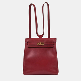 Hermes Kelly A Dos Rouge Vif Box Calf Backpack PM 1211102
