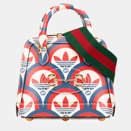 Gucci Red Adidas Mini Leather Horsebit 1955 Top Handle Bag 1210930