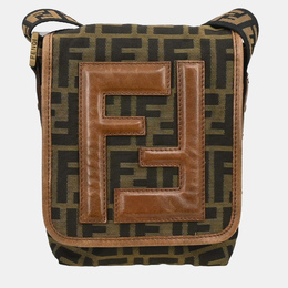 Fendi Black/Brown Zucca Crossbody Bag 1211023