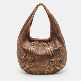Bottega Veneta Metallic Copper Leather Cervo Hobo 1210821