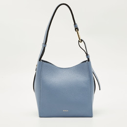 Furla Blue Leather Mini Nuvola Bucket Bag 1210863