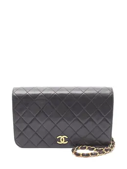 Chanel 1991-1994 CC Quilted Lambskin Full Single Flap shoulder bag 32027277