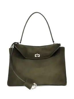Balenciaga medium Rodeo top-handle suede shoulder bag 31937760