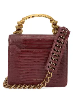 Roberto Cavalli snake-embellished top-handle shoulder bag 31083234