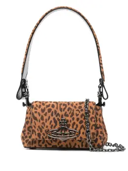 Vivienne Westwood Linda Orb-embellished leopard-print tote bag 31925279