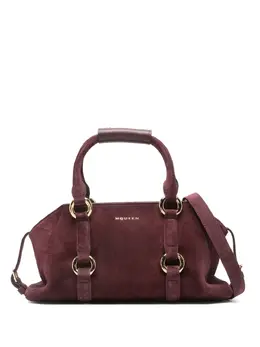 Alexander McQueen suede ring-detail satchel 31035630