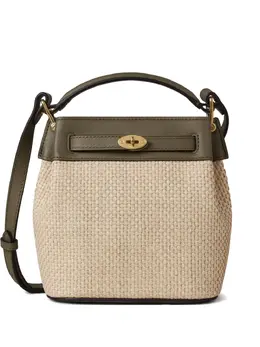 Mulberry raffia leather bucket bag 31990882
