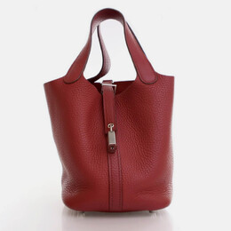 Hermes Picotin Lock 18 Rouge Grenat Clemence Bag 1211594