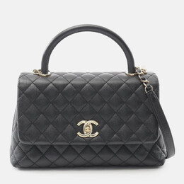 Chanel Black Small Caviar Coco Top Handle Bag 1211711