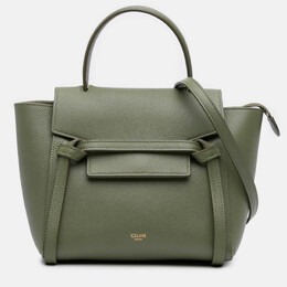 Celine Green Nano Grained Calfskin Belt Bag 1211450