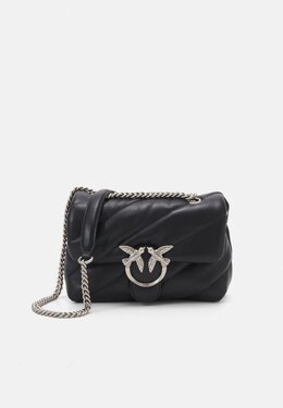 Сумка через плечо LOVE PUFF Pinko, черный p6951h0yp-q11 | black/old silver-coloured