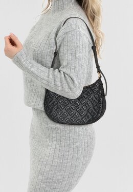 Сумка HALF MOON MINI LOGO Pinko, черный p6951h1fg-q11 | nero antique gold