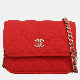 Chanel 23C Jersey Clutch with Chain 1211769