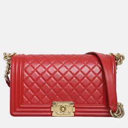 Chanel Old Medium Lambskin Boy Bag 1211771