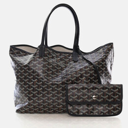 Goyard Goyardine St. Louis PM Black Coated Canvas Bag 1211561