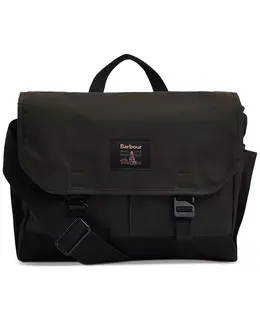 Мужская вощеная сумка-мессенджер Barbour, зеленый 18811637 | olive