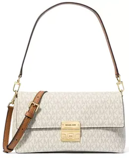 Маленькая сумка-трансформер Addie Pouchette Crossbody Michael Kors, белый 21985133 | vanilla/acrn