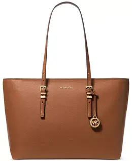 Кожаная сумка-тоут Quinn East West очень большого размера Michael Kors, коричневый 22400984 | luggage