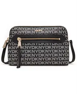 Сумка-через плечо с небольшим логотипом Bryant Ave, застежкой-молнией и куполом DKNY, черный 22401040 | black logo/ black