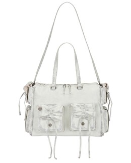 Многосекционная Сумка-тоут Acne Studios, White & Grey acne-wy113 | white & grey
