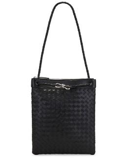 Сумка Flat Andiamo Messenger Avenue Stitch Bottega Veneta, Black bott-my239 | black