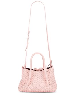 Сумка-тоут Small Pinacoteca Bottega Veneta, Rose, Barolo, & Muse Brass bott-wy1879 | rose, barolo, & muse brass