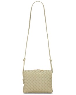 Маленькая сумка-кольцо Bottega Veneta, Travertine & Gold bott-wy1832 | travertine & gold